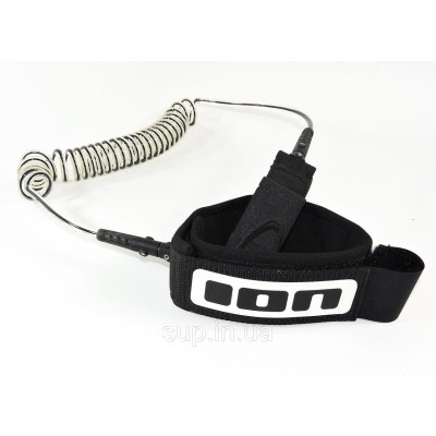 Лиш витой ION SUP Leash Coiled-Kneestrap, black, 10'