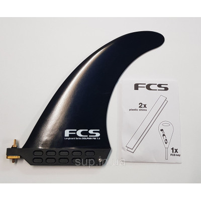 Плавник для SUP FCS Dolphin Glass Flex 7'', black