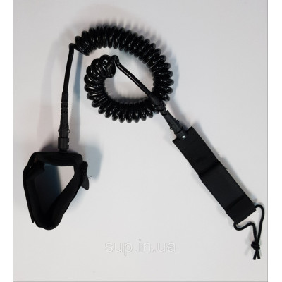 Лиш витой Coil Leash 7mm, 10', black