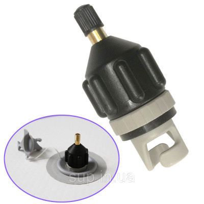 Адаптер для насоса Schrader Vale adaptor, подходит для САП досок и надувных лодок