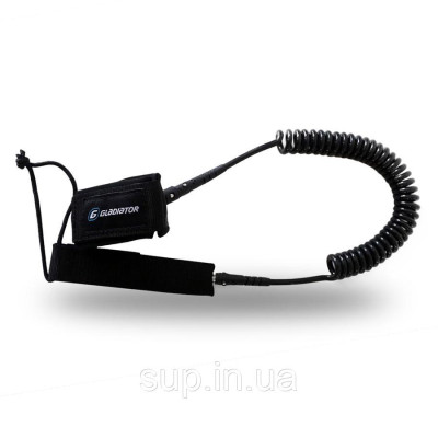 Лиш витой Gladiator Coil Leash Pro/Elite 7mm, 10', black, 2020