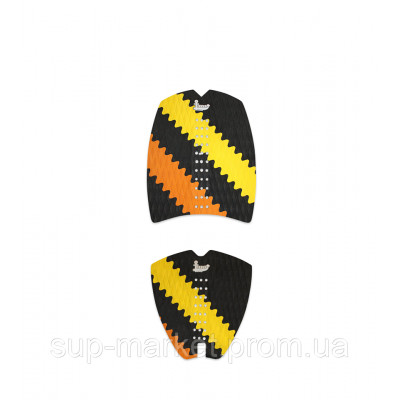 Коврики для вейксёрфа, сёрфа и скимборда Linkorskimboards Luxe-Fix Wakesurf Large Traction Pads, black/yellow