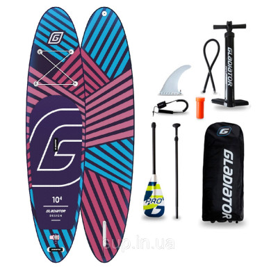 SUP доска Gladiator PRO Design 10'4'' x 31'' x 4.75'', 26psi