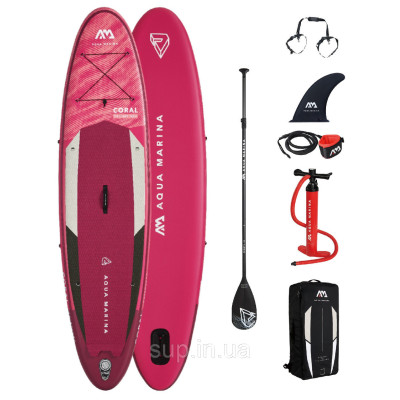 SUP доска Aqua Marina Coral 10'2" x 31'' х 4.7'', 2021, BT-21COP